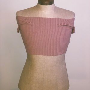 Off the shoulder crop top